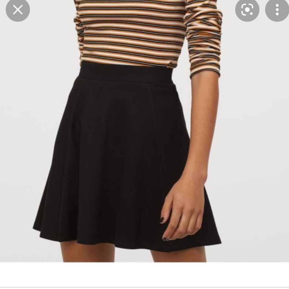 H&M Black Skater / Circle Skirt